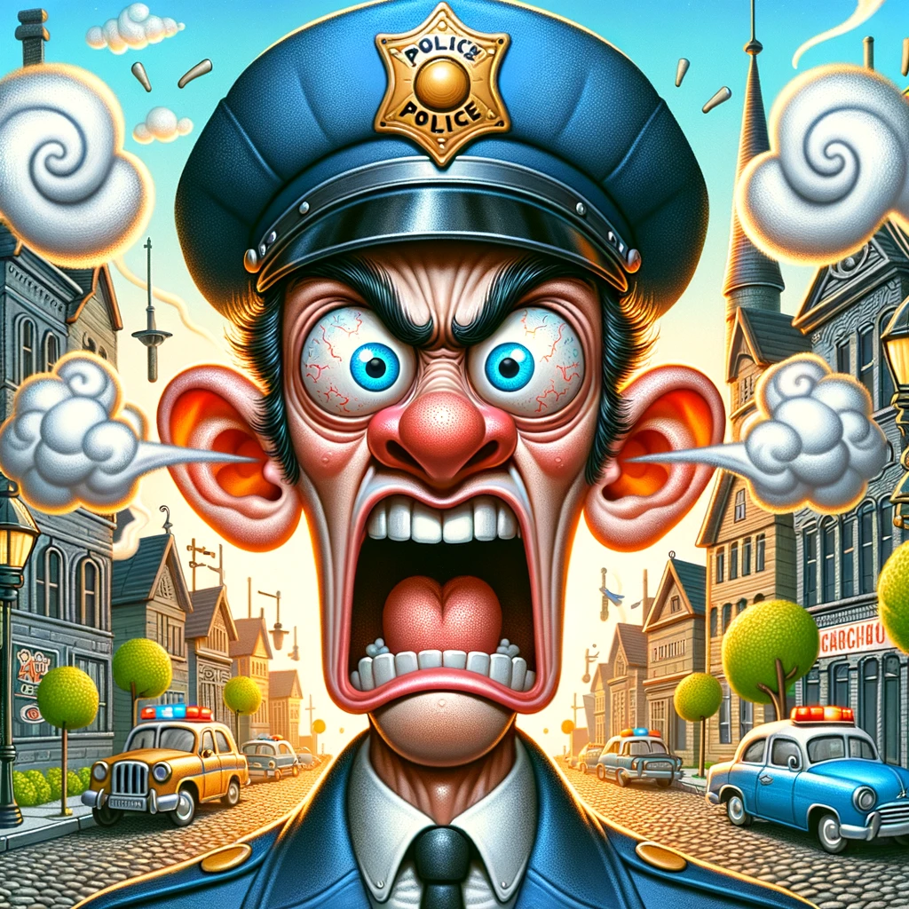 Unhappy Policeman